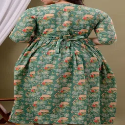 MAINA CREATION Women Floral Printed Floral Anarkali Kurta image 3