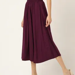 BRINNS Maroon A-Line Skirt image 3