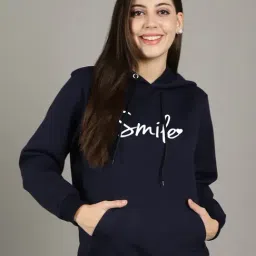 Gracit Navy Printed Hoodie-picture-38