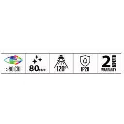 Sturlite ORIEL Slim Downlight 12 W Round 960 lm Warm White, LG-0056-12W-SQ image 2