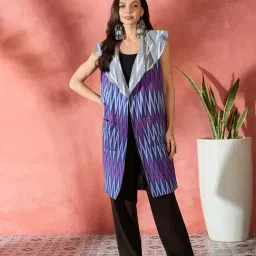 Inweave Grey Cotton Regular Fit Printed Shrug-picture-11