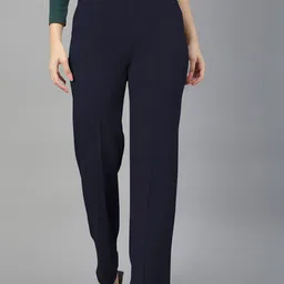 Dream Beauty Fashion Women Straight Fit High-Rise Easy Wash Pleated Trousers-image-85