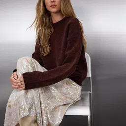 Trendyol Women Round Neck Long Sleeves Pullover-picture-14