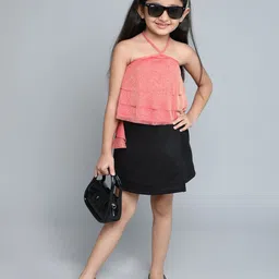 taffykids Girls Embellished Top with Skirt-picture-37