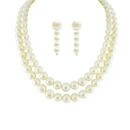 Sri Jagdamba Pearls Silver Alloy Necklace Set-picture-45