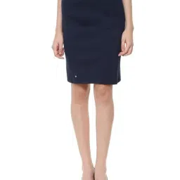 Solly by Allen Solly Blue Regular Fit Skirt-image-82