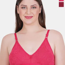 Reveira Pack Of 2 Medium Coverage Seamless Dry Fit Everyday Bra With All Day Comfort-picture-36