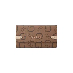 guess fashion Guess Tan Monogram Delphina Slim Wallet-picture-24