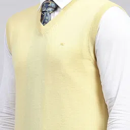 Monte Carlo Men Woollen V-Neck Sleeveless Pullover Sweater image 2