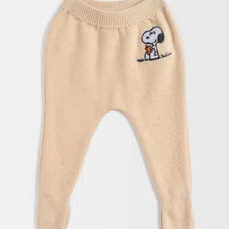 Mi Arcus Peanuts Featuring Character Embroidered Leggings - Peach-picture-24
