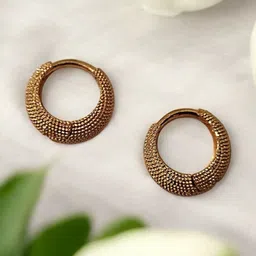 SHREE KRISHNA SHOPPING Unisex Gold-Plated Brass Earrings image 1