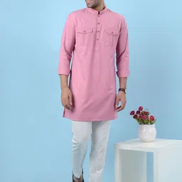 azania Men Regular Kurti with Trousers image 5