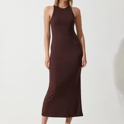 Happiness istanbul Solid Sheath Midi Dress-picture-24