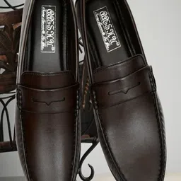 Aaeshu Men Formal Synthetic Leather Loafers image 3