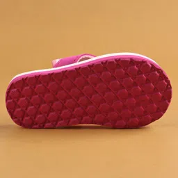 Cute Walk by Babyhug Flip Flops With Back Strap Closure Star Print  - Pink image 5