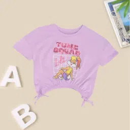 Pantaloons Junior Girls Orchid Bloom Printed Top-picture-40