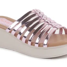 Fausto Women's Rose Casual Wedges image 5