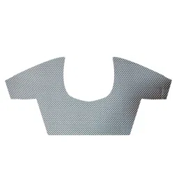 Saree Mall Purple Printed Saree With Unstitched Blouse image 5