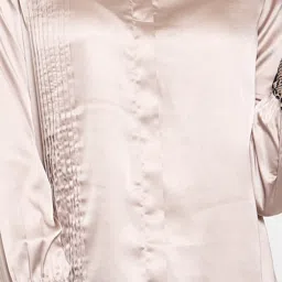 KASSUALLY Beige Relaxed Fit Shirt image 5