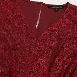 Latin Quarters Red Embellished Maxi Dress image 5