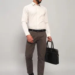 Cantabil Men Original Mid-Rise Formal Trousers image 5