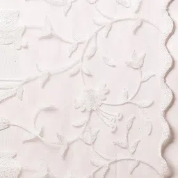 Aurelia White Embroidered Dupatta image 5