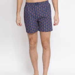 Crimsoune Club Blue Cotton Regular Fit Printed Boxers-image-30
