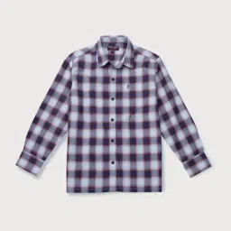 Gini & Jony Kids Red & White Cotton Chequered Full Sleeves Shirt-picture-14
