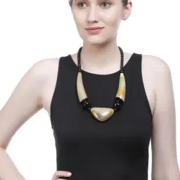 Imli Street Yellow & Black Necklace-image-50