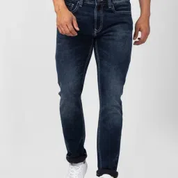 Spykar Dark Blue Cotton Regular Fit Jeans-picture-26