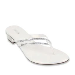 Metro Women's White Thong Sandals-picture-42