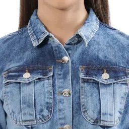 Elle Blue Cotton Jumpsuit image 5