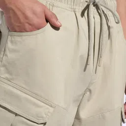 People By Pantaloons White Regular Fit Joggers image 5