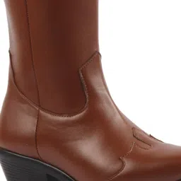 Fausto Women's Tan Casual Booties image 5