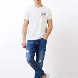 Spykar Men Slim Fit Mid Rise Cotton Casual Jeans image 5