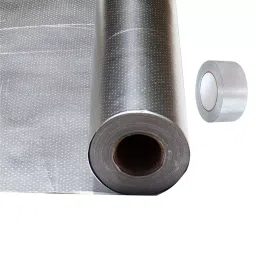SUNPRO 46.4 Sq.m (500 Sq.Ft) Perforated Radiant Barrier Insulation with Aluglass Aluminum Foil Tape, ANWA_P_ALG_1 (Pack of 2)-picture-36