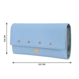 Baggit Blue Small Tri-Fold Wallet for Women image 5