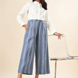 Akkriti by Pantaloons White Cotton Embroidered Shirt image 5