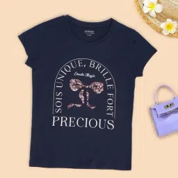 Pantaloons Junior Girls Mood Indigo Printed T-Shirt-picture-15