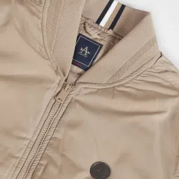 Arrow Sport Khaki Regular Fit Bomber Jacket image 5