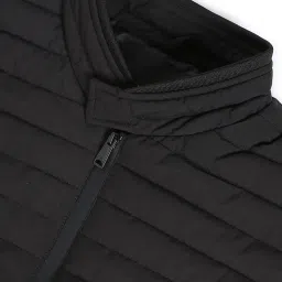 Arrow New York Black Regular Fit Quilted Jacket image 5