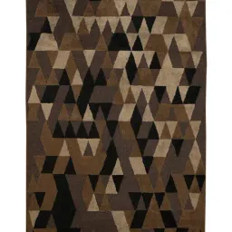Saral Home Brown & Black Cotton Carpet - Set of 1 image 2