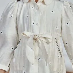 Peppermint Kids Cream Polyester Regular Fit 1 Dress image 5