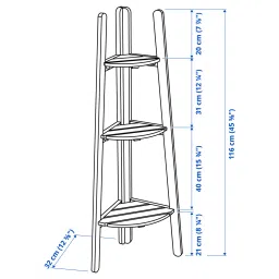 ikea askholmen Plant stand, acacia image 5
