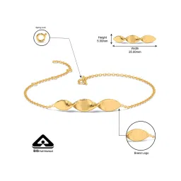 Candere by Kalyan Jewellers BIS Hallmark 14k Yellow Gold and Certified Bracelet image 5