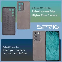Sprig Back Cover for Vivo T3 5G (Grey) image 2