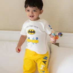 Nap Chief Unisex White Cotton Graphic Night Suit image 5