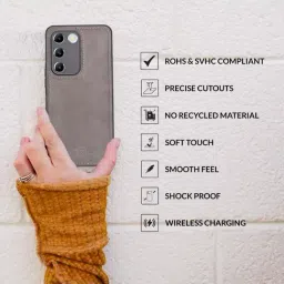 Sprig Back Cover for Vivo T3 5G (Grey) image 4