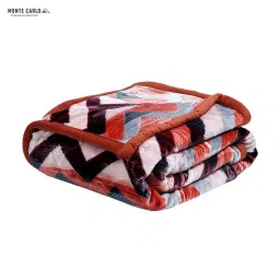 Monte Carlo Red Polyester 900 GSM Double Bed Blanket image 5