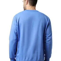 Vimal Jonney Sky Blue & Orange Regular Fit Printed Sweatshirts - Pack of 2 image 3